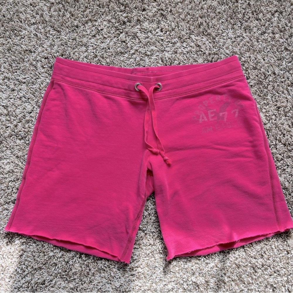 American Eagle Outfitters Hot Pink Athletic Drawstring Shorts